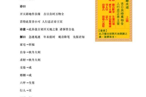 观音灵签47 观音灵签47