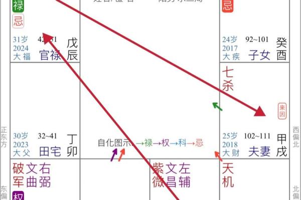 紫微斗数案例13姻缘：夫妻宫无主星，桃花太旺伤婚姻的命盘