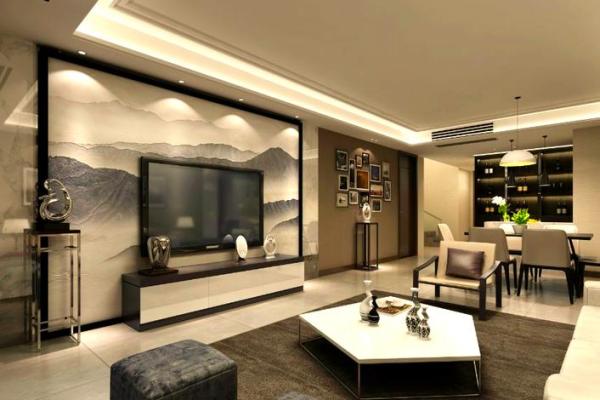 客厅背景墙与风水