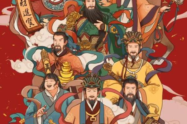 拜五路财神接五方洪福，财福双至，好运常临