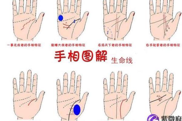 手相算命：生命线断开图解